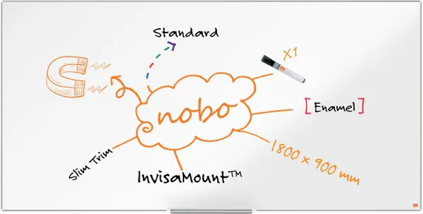 Nobo Impression Pro emaillierte Whiteboard 180x90cm weiß